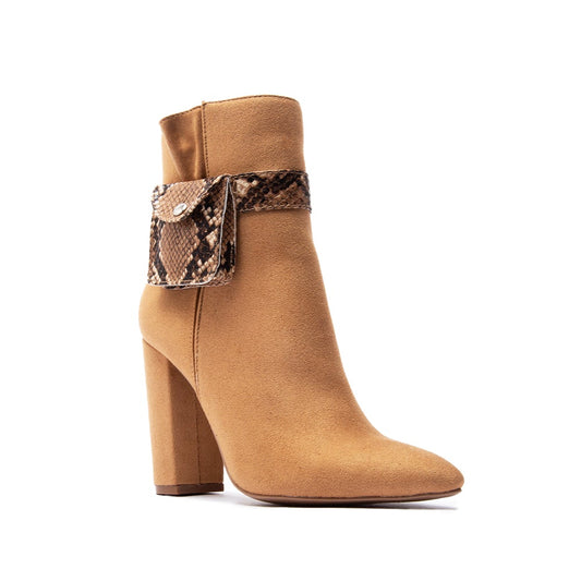 Camel Bootie with side pocket